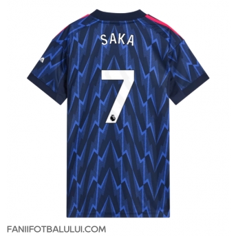 Arsenal Bukayo Saka #7 Tricou Fotbal Replică 2025-26 Femei Deplasare